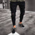 Mens Cool Designer Brand Black Jeans Skinny Ripped Destroyed